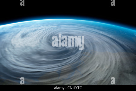 Hurricane on planet earth Stock Photo