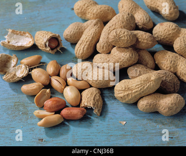 Still: Peanuts, with and without shell Stock Photo