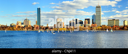 Skyline of Back Bay Boston, Massachusetts Stock Photo