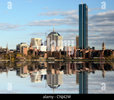 Skyline of Back Bay Boston, Massachusetts Stock Photo