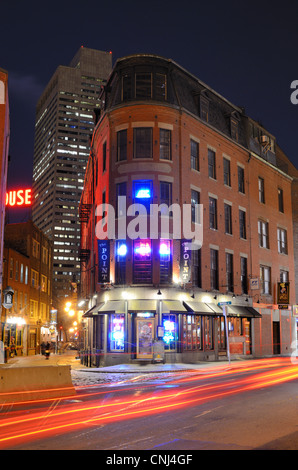 Marshall Street, one of the oldest in Boston, Massachusetts, USA. Stock Photo