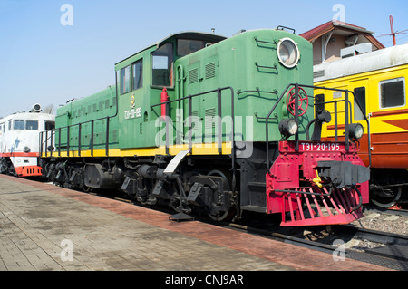 Russian diesel-electric shunter TE1-20. Built in 1949 Stock Photo