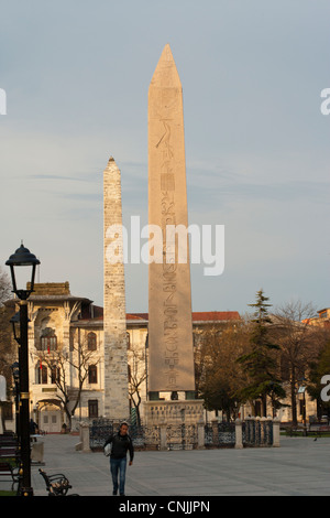 The Hippodrome Istanbul with two Obelisks Stock Photo