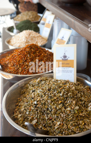 Middle East Israel a chain of spice stores and cafes called Spice Way bulk spices and herbs Stock Photo