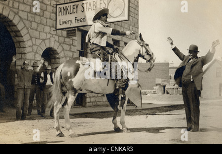 Armed Robbery at Pinkley Stables Stock Photo
