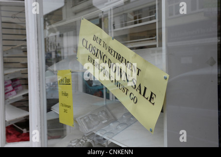 Vacant shops and stores for sale Petersfield Hampshire Stock Photo