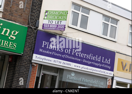 Vacant shops and stores for sale Petersfield Hampshire Stock Photo