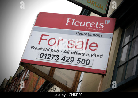 Vacant shops and stores for sale Petersfield Hampshire Stock Photo