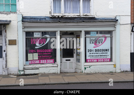 Vacant shops and stores for sale Petersfield Hampshire Stock Photo