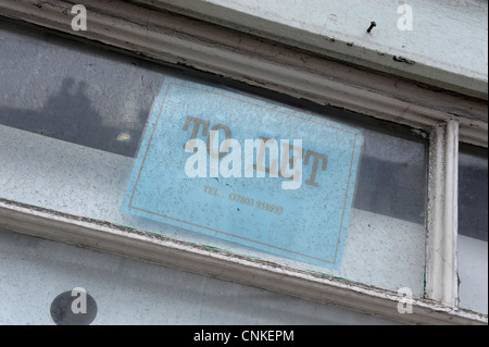 Vacant shops and stores for sale Petersfield Hampshire Stock Photo