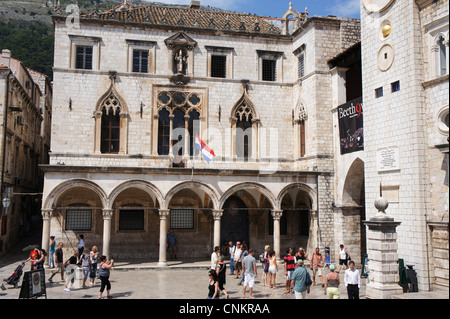 Dubrovnik, Sponza palace, Croatia Stock Photo
