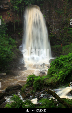 Melincourt Waterfalls; Resolven; Wales; Stock Photo
