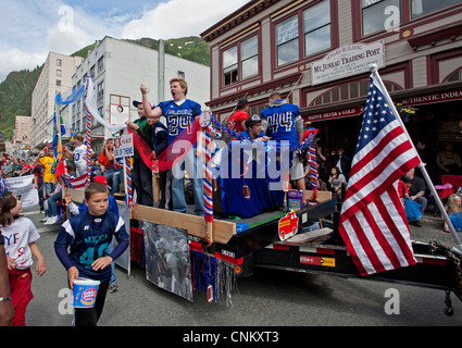 4th July parade. Juneau. Alaska. USA Stock Photo