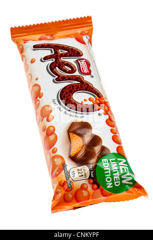 Orange Aero chocolate bar Stock Photo