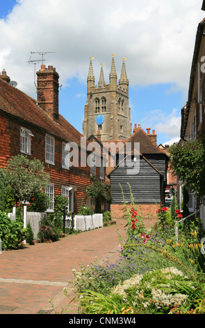 Bell Walk and church Tenterden Kent England UK Stock Photo