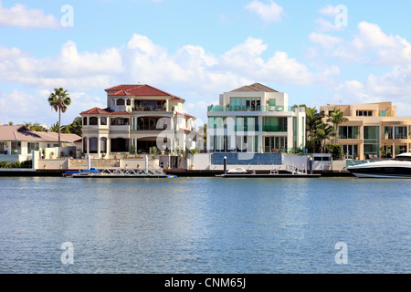 Palatial river front living Stock Photo