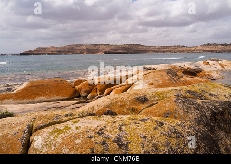 The Granites at Westall Bay near Streaky on the west coast of the Eyre Peninsula in South Australia Stock Photo