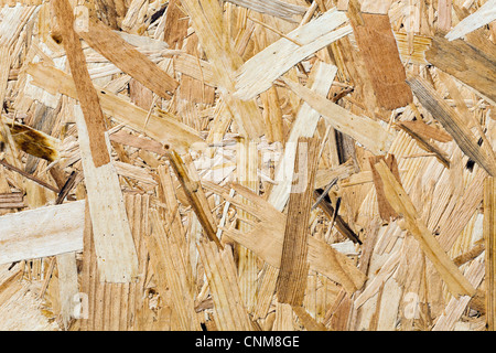 Background of various types of wood compressed Stock Photo