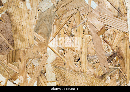 Background of various types of wood compressed Stock Photo