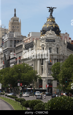 Metropolis Building, Madrid, Spain, Europe Stock Photo