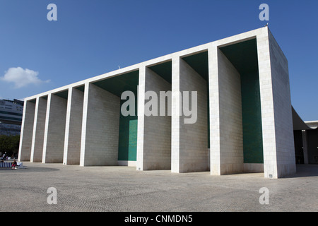 The Portuguese Pavilion designed by Alvaro Siza Vieira at the Park of Nations (Parque das Nacoes), in Lisbon, Portugal, Europe Stock Photo