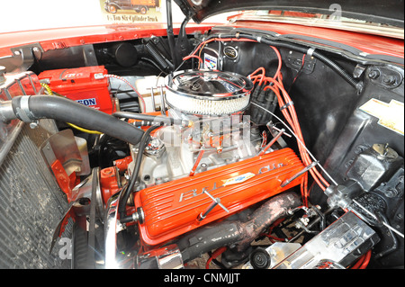 The engine bay of a 57 Chevrolet Stock Photo - Alamy