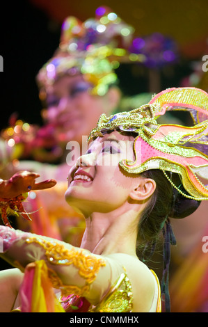 Girl In A Traditional Costume In Beijing China Stock Photo - Alamy