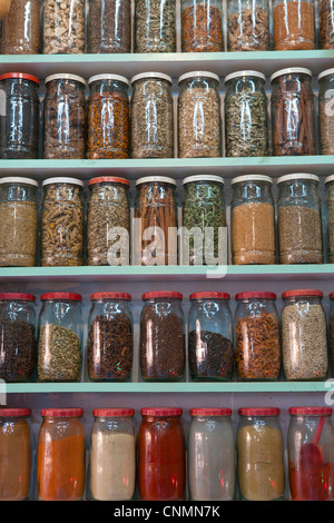 Spice Market in Marrakesh, Morocco Stock Photo