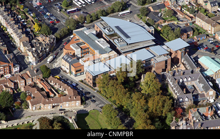 aerial view of York St John University Stock Photo
