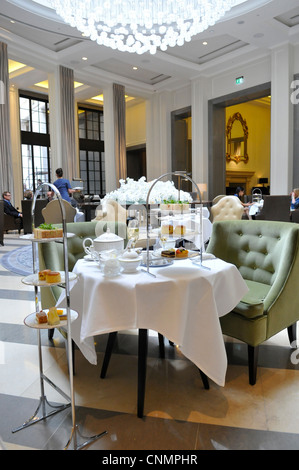 Afternoon Tea at The Corinthia Hotel, London, England, UK Stock Photo