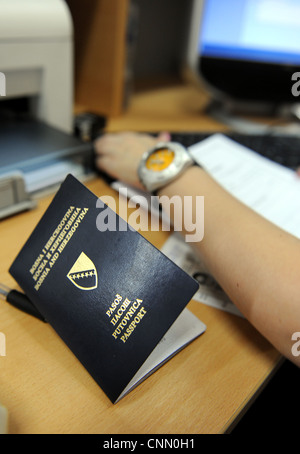 Bosnian passport. Stock Photo