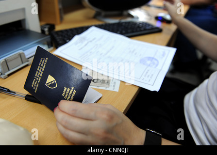 Bosnian passport. Stock Photo