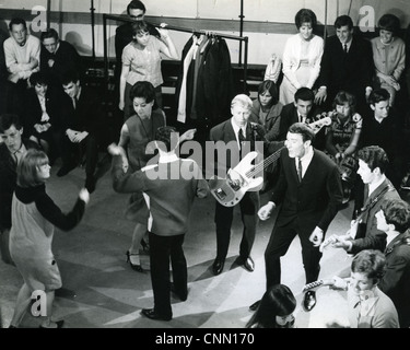 BRIAN POOLE AND THE TREMELOES UK pop group on Ready, Steady,Go in 1963.           Photo Tony Gale Stock Photo