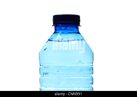 Water bottles isolated on white Stock Photo