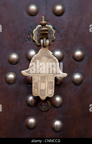 Door knocker in Marrakesh, Morocco Stock Photo