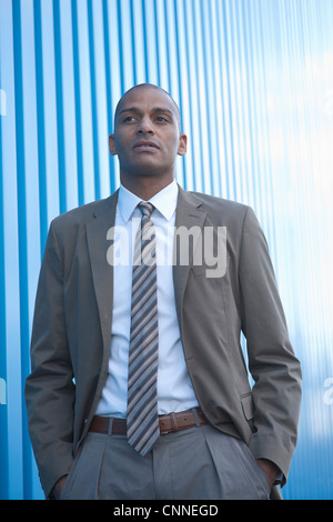 Portrait of Businessman Outdoors Stock Photo