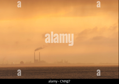 factory industrial air pollution Stock Photo