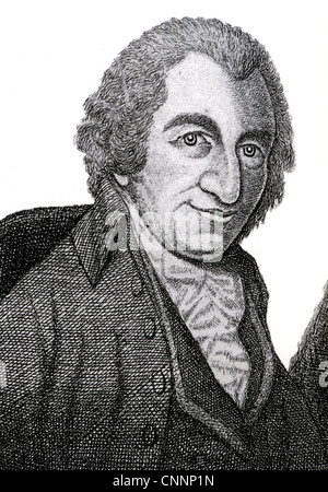 THOMAS PAINE (1737-1809) English-American radical intellectual Stock Photo