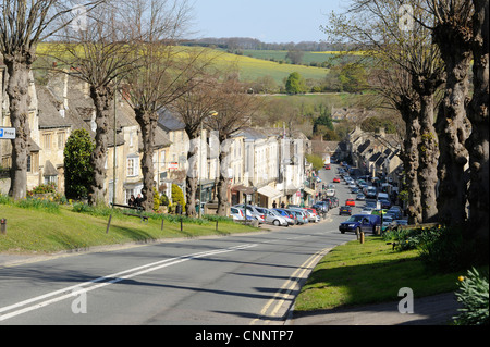 Burford High Street Cotswolds Stock Photo