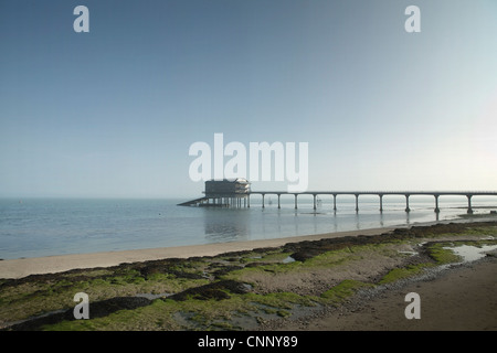 general landscape isle of wight taken in march on a sunny day near RNLI Bembridge Lifeboat Station Stock Photo