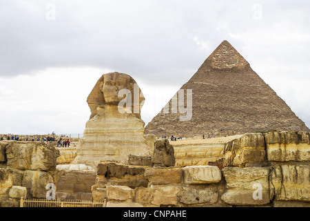 The Great Pyramid of Giza and the Sphinx are iconic monuments located ...