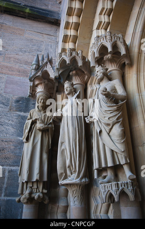 Interior of St. Peter and St. George Cathedral in Bamberg, Germany. Stock Photo