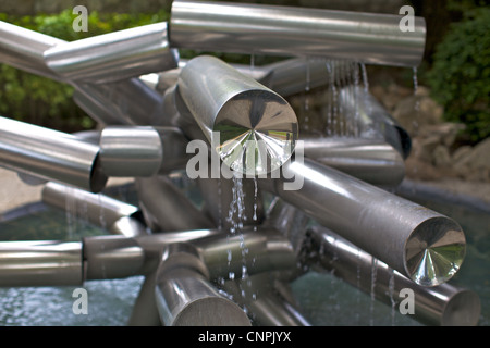 museum art sculpture metal [water fountain]