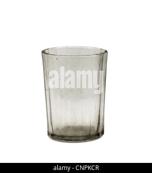 dirty empty glass Stock Photo