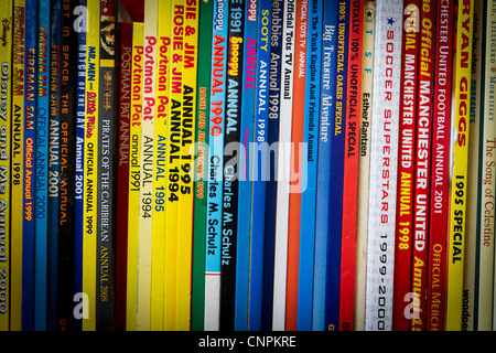 A collection of children's books on a shelf Stock Photo
