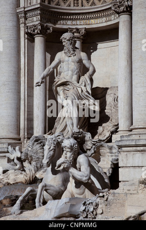 Trevi Fountain, Rome, detail of central figure
