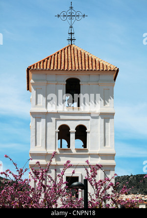 Church bell tower in Arroyo de la Miel Benalmadena Stock Photo