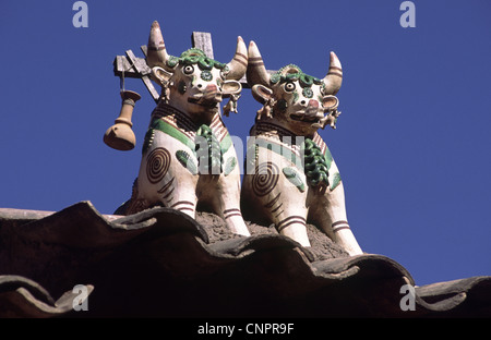 Torito De Pucara Roof Decoration To Honour Pachamama Or Mother Earth 