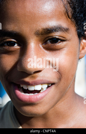 teenage girl,  nadi, fiji Stock Photo