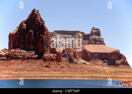 Taken on a boat trip from Page, Arizona, to the stunning Rainbow Bridge on Lake Powell Stock Photo